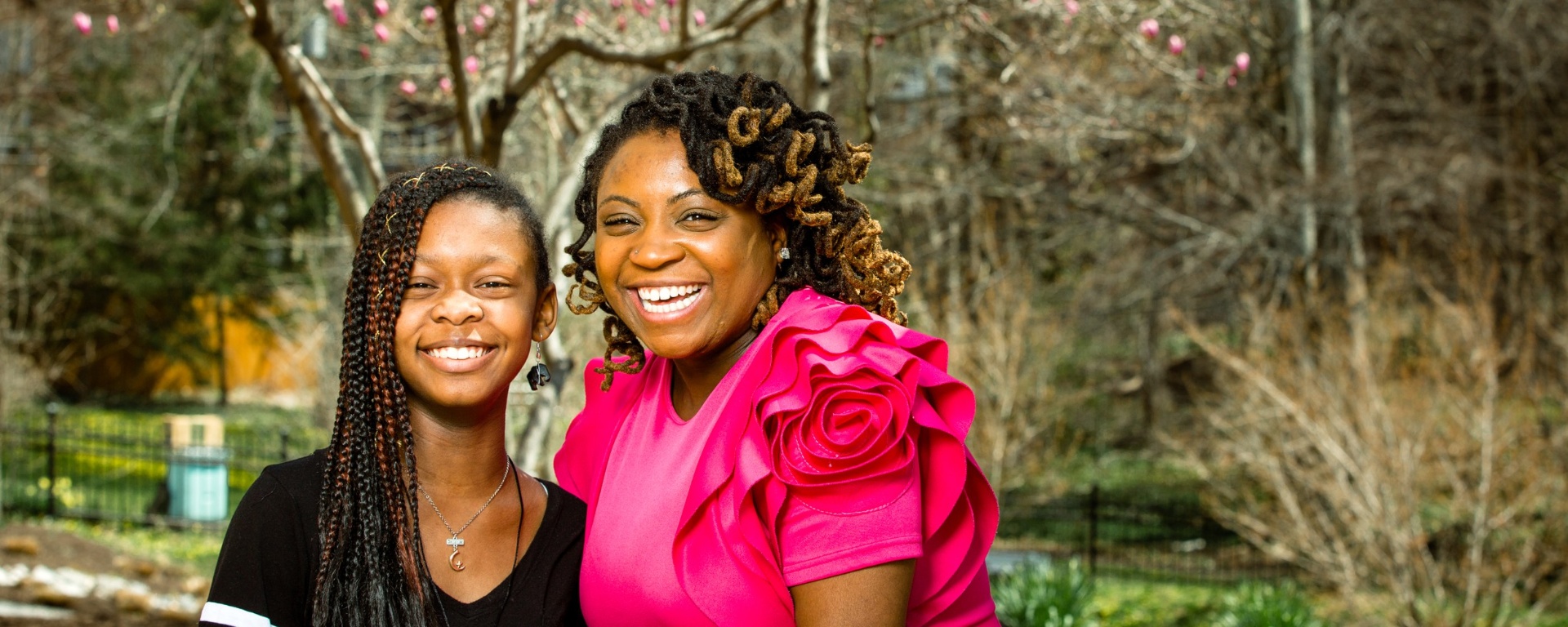 A Sisters Circle mentor and mentee smiling together